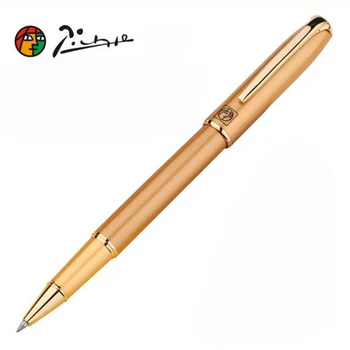 Модная многоцветная металлическая ручка-роллер Picasso 916, титановый черный матовый корпус для деловой ручки для письма, новая опция коробки